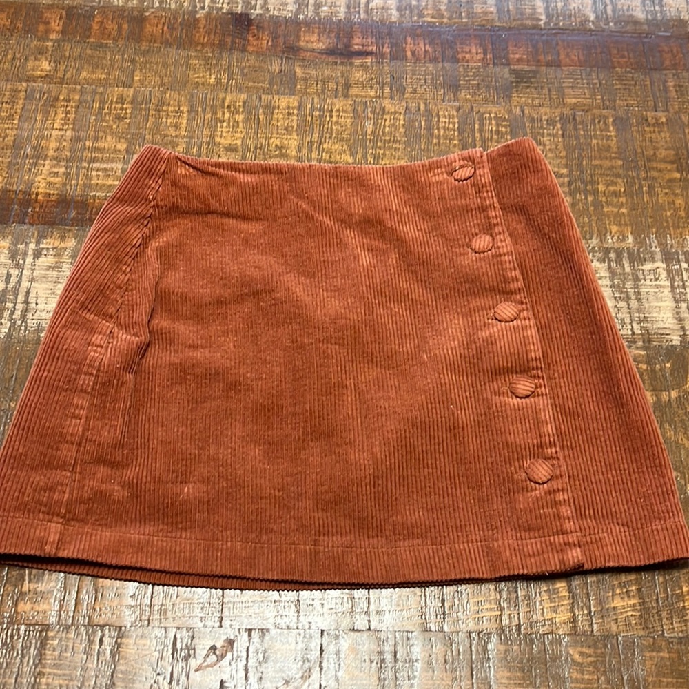 Lulus Medium Brown Corduroy Mini Skirt